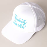 Howdy Darlin' Embroidered Mesh Back Trucker Cap