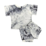 Gray Tie Dye Slouchy Set: 5T