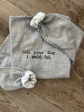 typewriter series embroidery sweatshirts