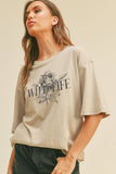 Wild Life Flower Graphic Tee