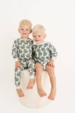 Palm Sweatshirt Romper: 3-6M