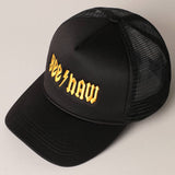 YeeHaw Letter Graphic Embroidered Foam Trucker Hat