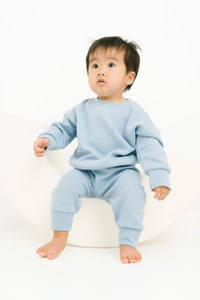 River Waffle Crewneck Set: 5T