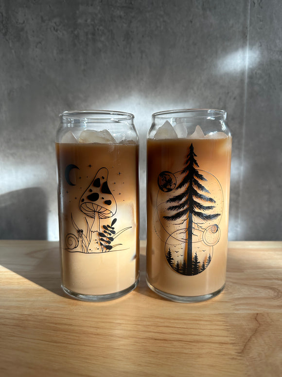 Nature ice can glasses